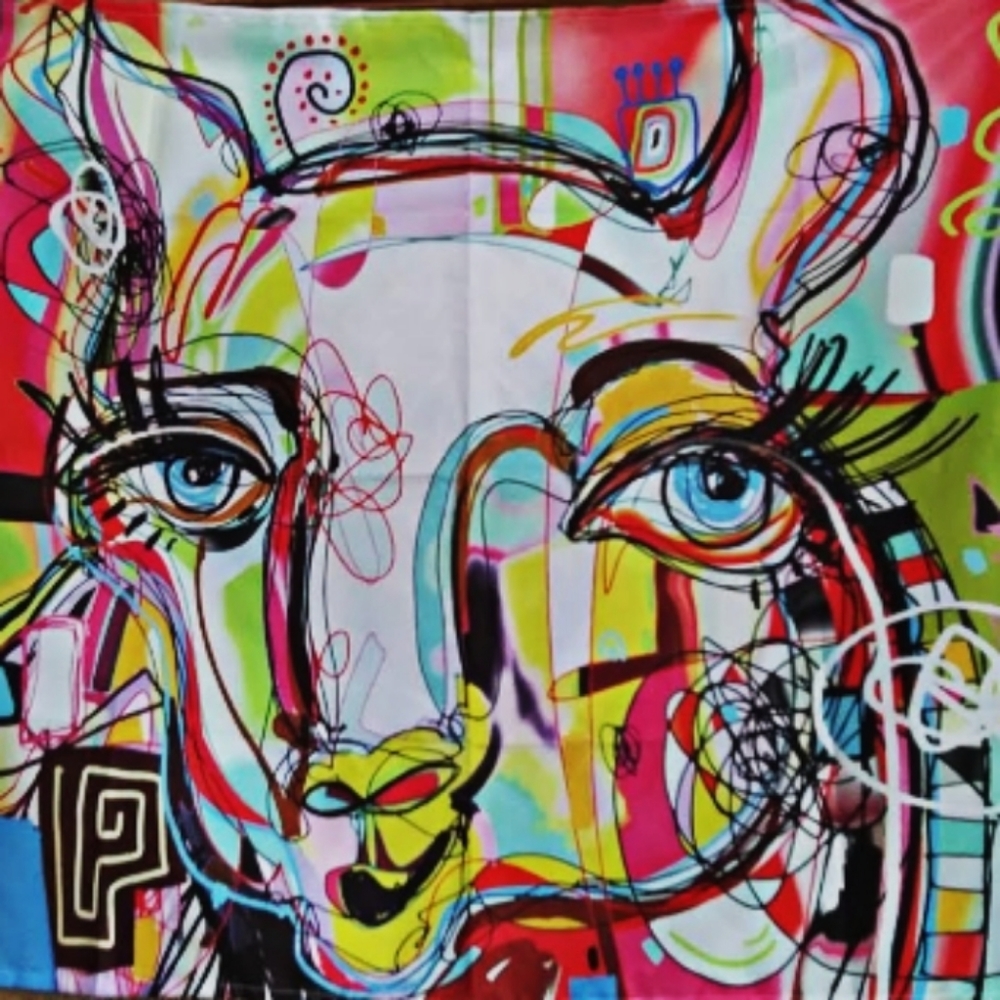 🆕 Abstract Animal Tapestry - Picture 2 of 2